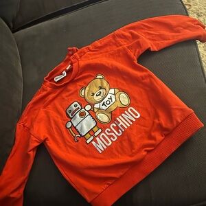 Moschino unisex size 18-24 month sweat shirt. Nonsmoking home no stains/fading